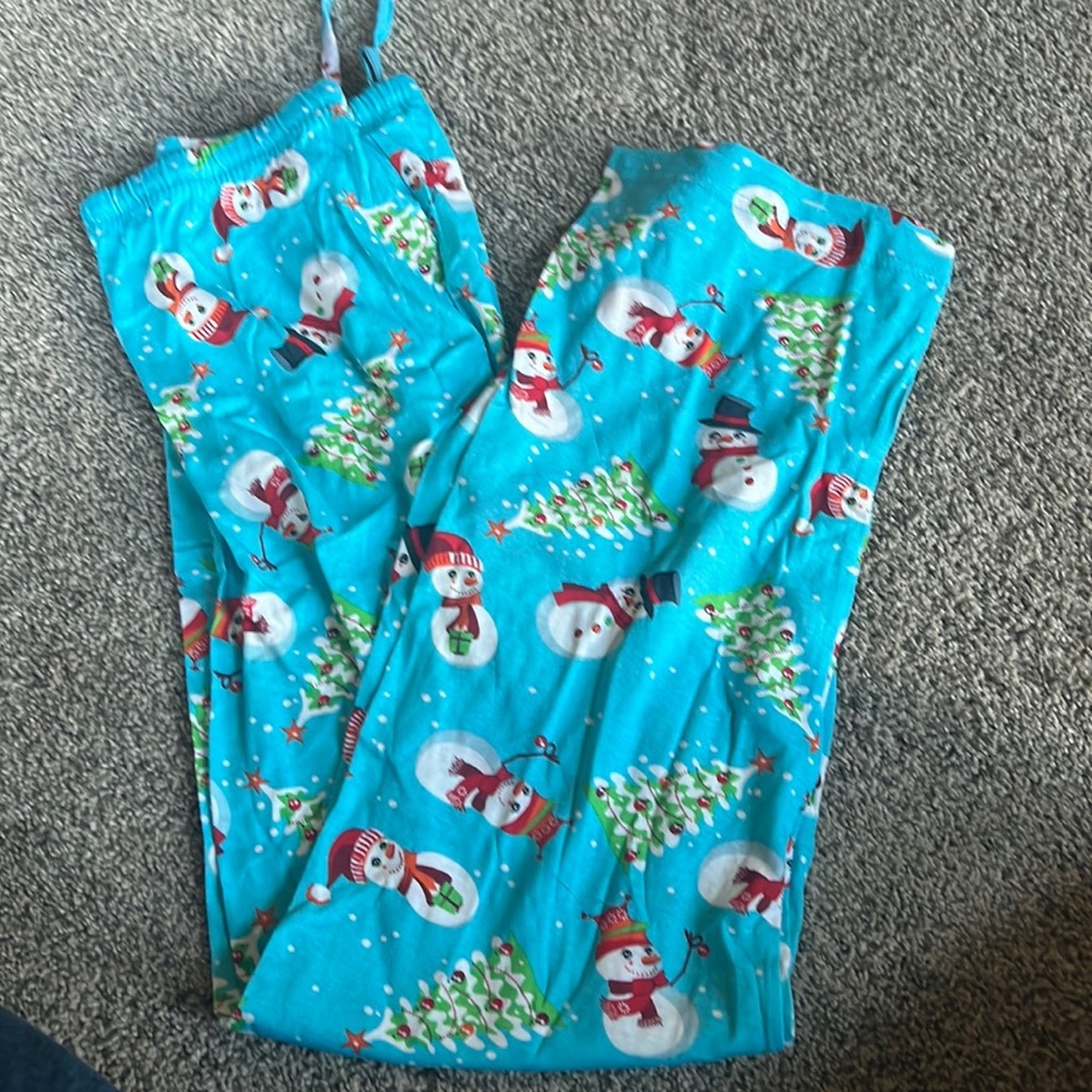 NWT Snowman PJ PANTS-Size Medium